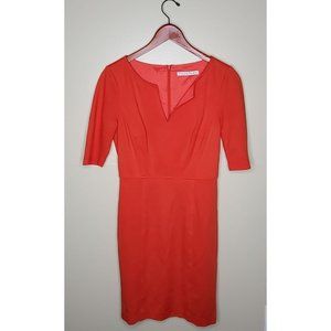 Trina Turk Coral Midi Dress Sz 6